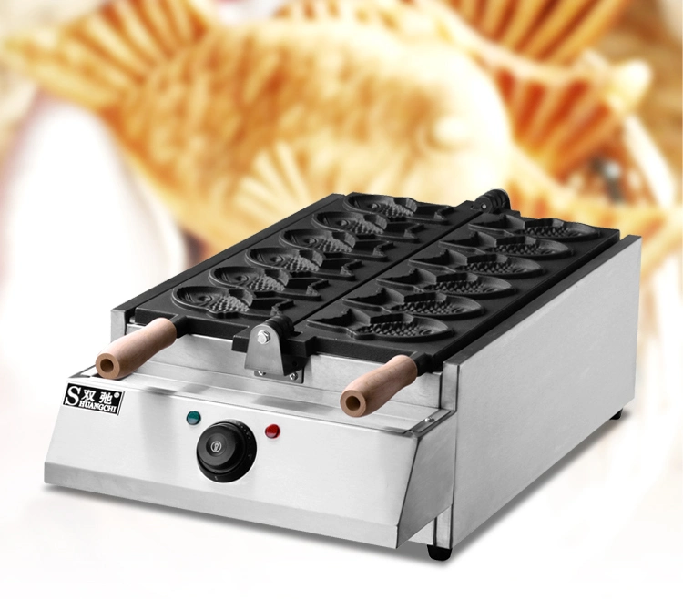 Hot Sale Electric Fish Cake Waffle Machine Non Stick Pot High Quality